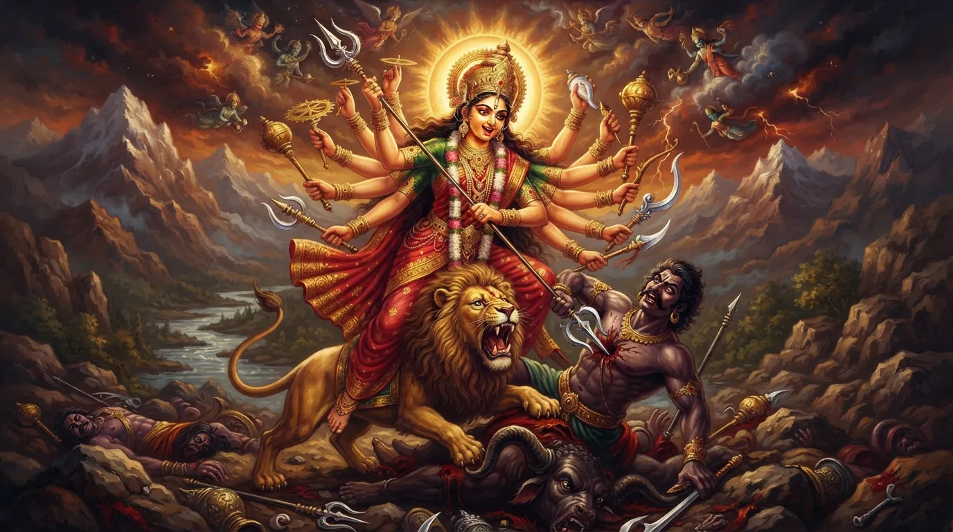 जब त्रिदेव भी हुए विवश: देवी दुर्गा ने कैसे किया महिषासुर का वध?