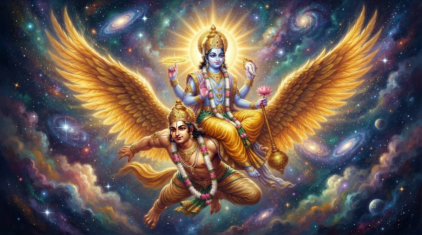 गरुड़ कैसे बने विष्णु की सवारी? नागों से क्यों है दुश्मनी?