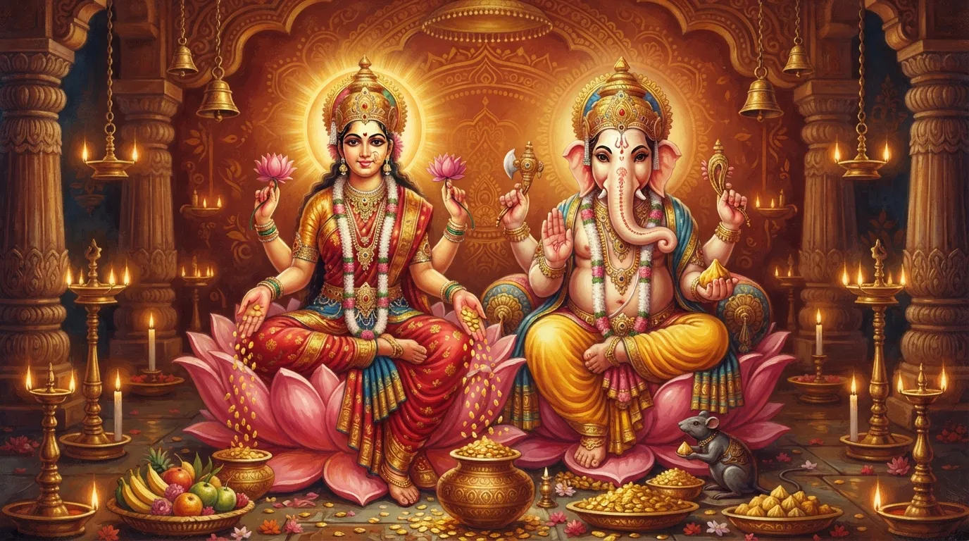 धन की देवी लक्ष्मी के साथ गणेश जी की पूजा क्यों होती है?