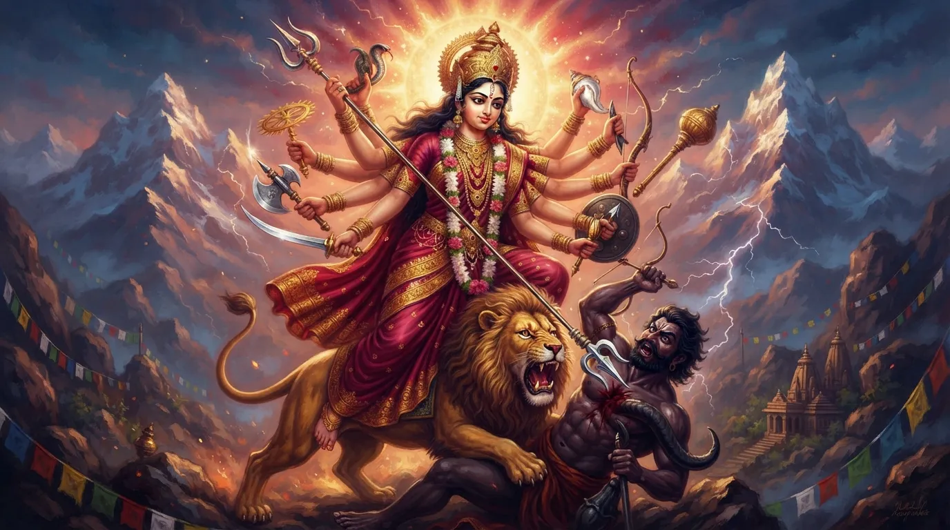 माँ दुर्गा को लाल रंग क्यों प्रिय है? जानें इसका रहस्य