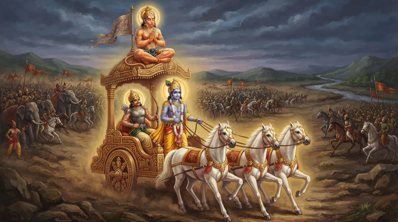 महाभारत में अर्जुन के रथ पर क्यों थे हनुमान? जानिए यह गुप्त रहस्य