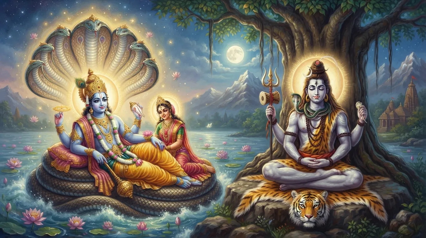 शेषनाग विष्णु का आसन और वासुकि शिव का हार कैसे बने?