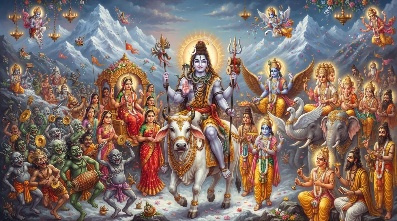 शिव की बारात: क्यों देवता और भूत-प्रेत सब हुए थे शामिल?